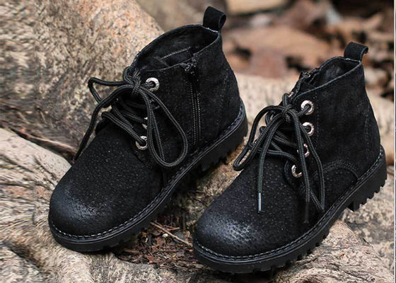 Chaussures latérales à lacets de tirette d'enfants de bottes de neige d'hiver de bottes élégantes de chaussures 23-30