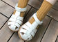 Chaussures élégantes d'enfants de vache d'orteil anti-collision extérieur de cuir