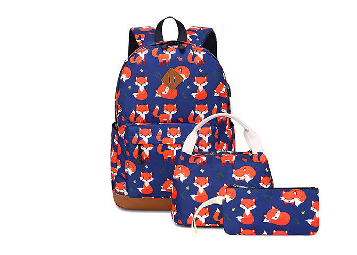 Le Fox mignon imprime le sac d'école avant d'enfants de poche